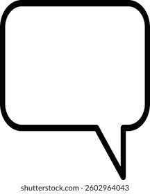 Icon design with conversational message, and flat style, suitable for business or editing symbols