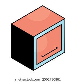 An icon design of cooking range