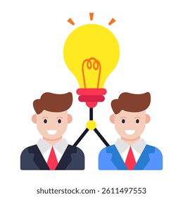 An icon design of creative team