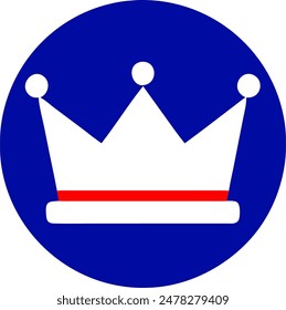 Diseño de icono de una corona 
