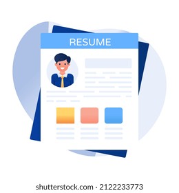 An icon design of curriculum vitae

