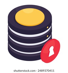 An icon design of database security