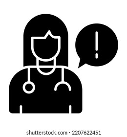 An icon design of doctor information 