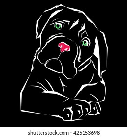 icon design dog vector emblem illustration concept