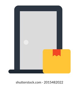 An icon design of door delivery