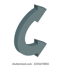 An icon design of double head arrow