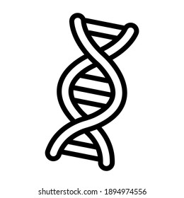 An icon design of double helical structure, deoxyribonucleic acid