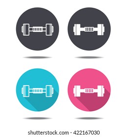 icon design dumbbell