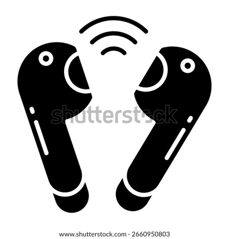 An icon design of earpods