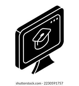 An icon design of educational website