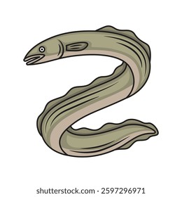 Icon design eel. Vector design