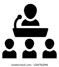 
Icon design of election campaign before polling day

