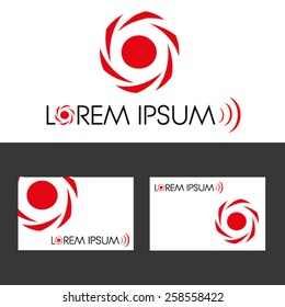 Icon design element with business card template