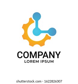 Icon Design Element logo for Technology Innovation company, Tech icon and symbol