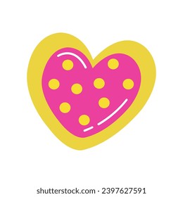 Icon design element love, symbol icon, color style, flat line. Vector illustration with isolated background