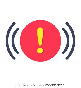 An icon design of error isolated on white background