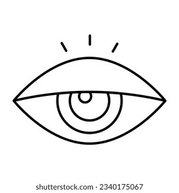 An icon design of eye 