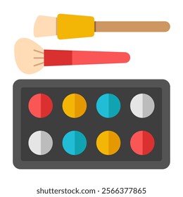 An icon design of eye shadow Palette