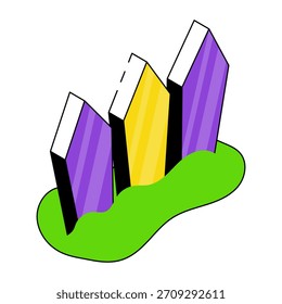 Um design de ícone da cerca