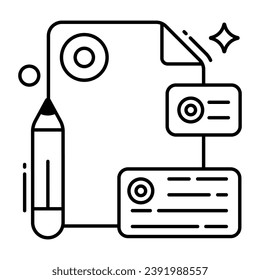 An icon design of file 
