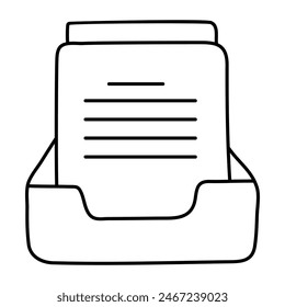 Un diseño de icono del cajón de archivos

