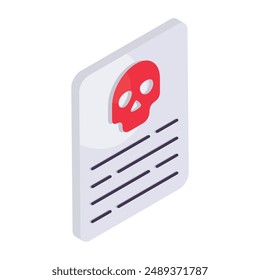 An icon design of file hacking isolated on white background