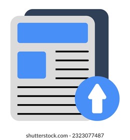 An icon design of file upload 