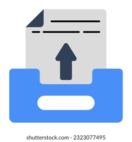 An icon design of file upload 