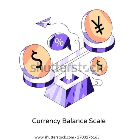 An icon design of financial equilibrium