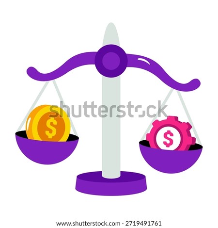 An icon design of financial equilibrium 