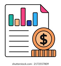 Ein Symbol für die Gestaltung des Finanzberichts
