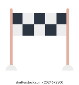 An icon design of finish line