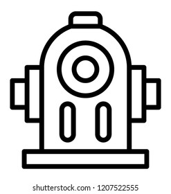 Icon design of fire hydrant
