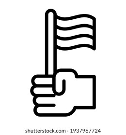 An icon design of flag