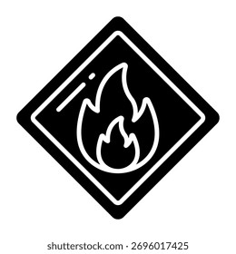 An icon design of flame burning 
