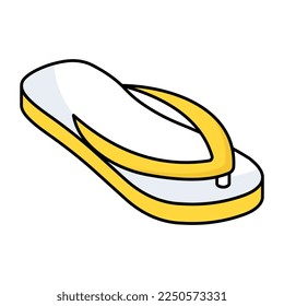An icon design of flip flop
