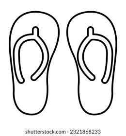 An icon design of flip flop