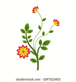 icon design with flower element