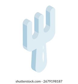 Un diseño de icono de tenedor