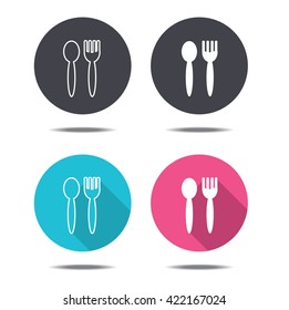 icon design fork and spoon