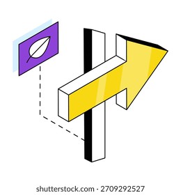 An icon design of forward board