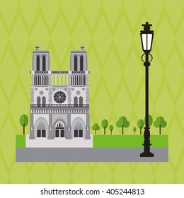 Icon design of France , vector illustration