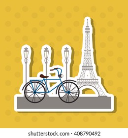 Icon design of France , vector illustration