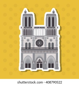 Icon design of France , vector illustration
