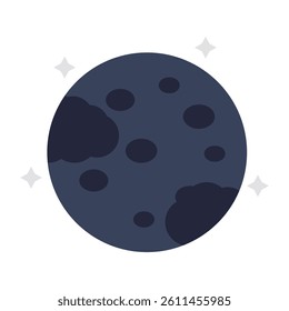 An icon design of full moon