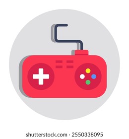 An icon design of game console