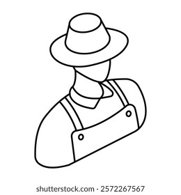 An icon design of gardener