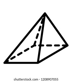 Icon design of geometrical shape