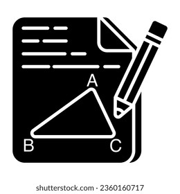An icon design of geometry