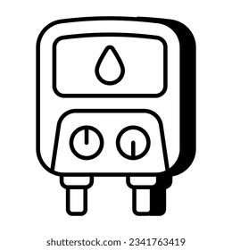 An icon design of geyser